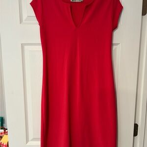 Elegant Maternity dark pink Cap Sleeve Mini Dress